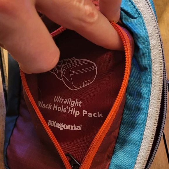 Patagonia Colorblock Waist Pack - Red, Green, Yellow - Picture 4 of 6